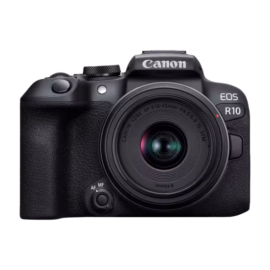 canon eos r10 mirrorless camera with rf s18 150mm f/3.5 6.3 is stm lens canon eos r10 mirrorless camera with rf s18 150mm f/3.5 6.3 is stm lens