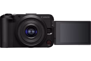 canon eos r50 v mirrorless camera with 14 30mm f/4 6.3 lens